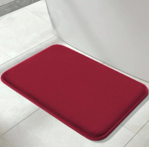 Solid Color Bathroom Toilet Floor Mat Entrance Home Use Non-slip Water-absorbing Quick-drying Door Mat